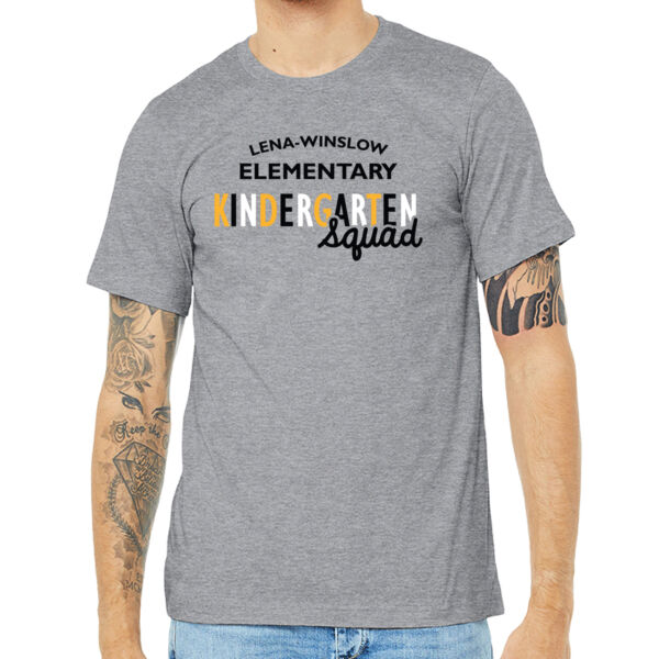 Le-Win Elementary Staff 2026 Kindergarten - Unisex Heather CVC Short Sleeve Tee Thumbnail