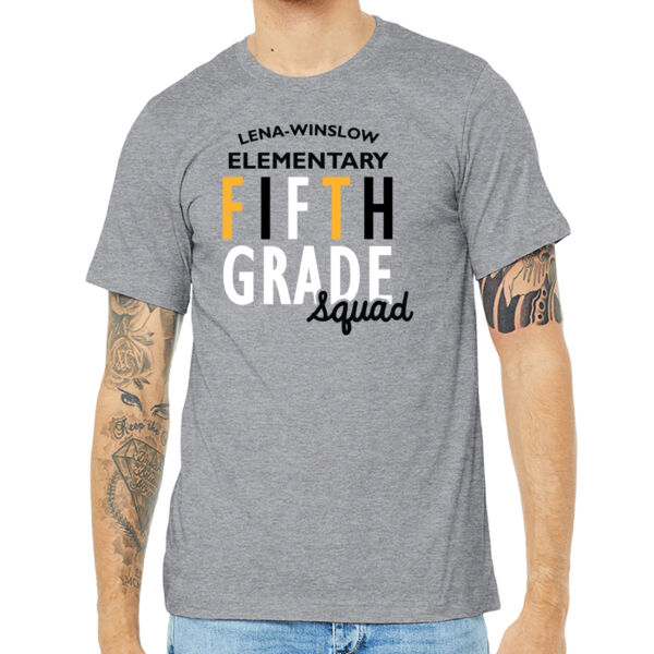 Le-Win Elementary Staff 2026 Fifth Grade - Unisex Heather CVC Short Sleeve Tee Thumbnail