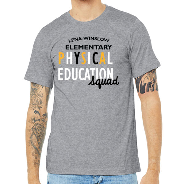 Le-Win Elementary Staff 2026 Physical Education  - Unisex Heather CVC Short Sleeve Tee Thumbnail